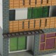 N Scale Gauge 1/144 White 4 Story Commercial Trade Model Building GUNDAM Model Scene