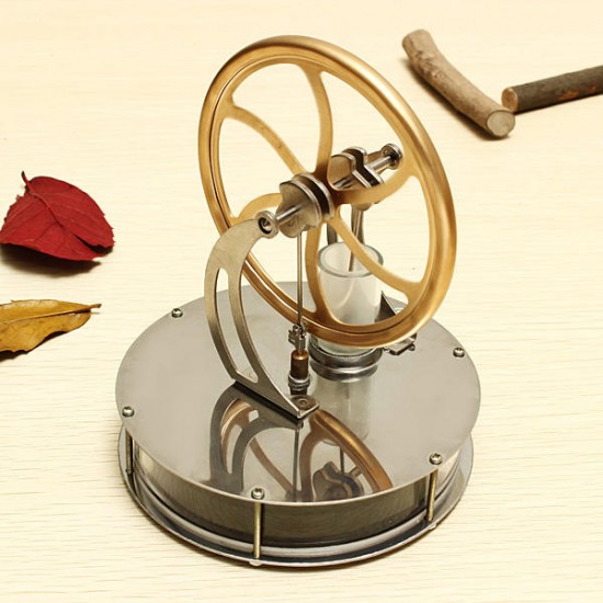 Alloy Low Temperature Difference Stirling Engine DIY Toy for Gift Collection Home Decor