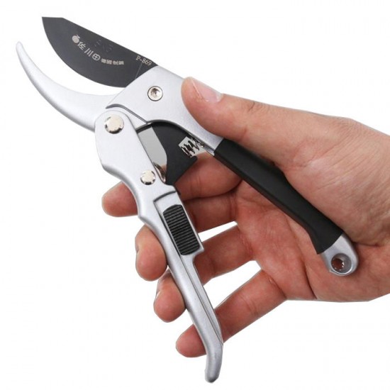 Power Drive Ratchet Anvil Fruit Tree Hand Pruning Shears Scissor Cutter Gardening Tools