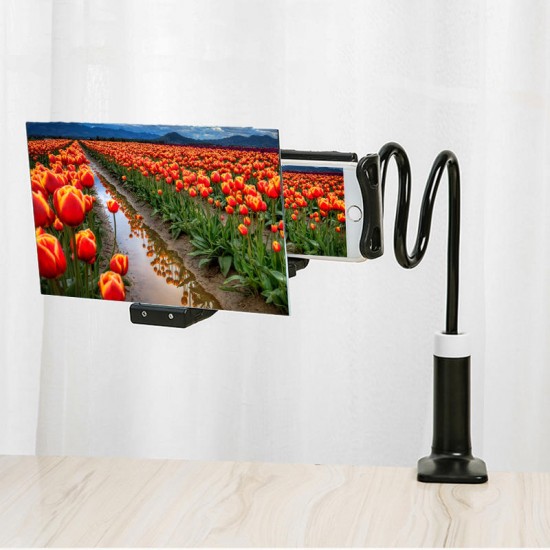 Mobile Phone High Definition Projection Bracket Adjustable Flexible All Angles Phone Tablet Holder 3D HD Phone Screen Magnifier