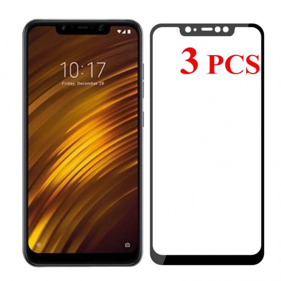 3PCS Anti-explosion 9H Tempered Glass Screen Protector for Xiaomi Pocophone F1 Non-original