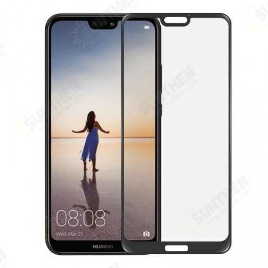 3D Curved Edge Anti-Explosion Full Cover Tempered Glass Screen Protector for Huawei P20 Lite