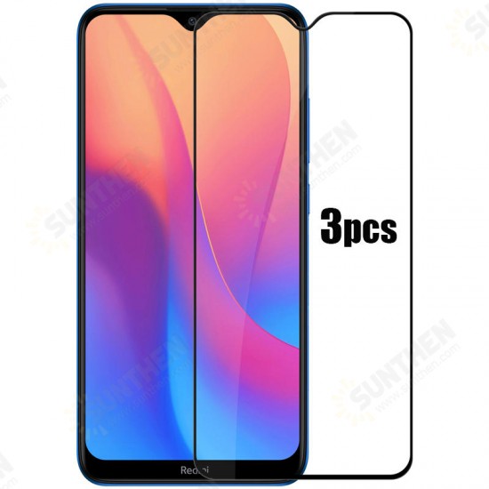 3pcs Anti-Explosion Full Cover Full Gule Tempered Glass Screen Protector Non-original for Xiaomi Redmi 8 / Xiaomi Redmi 8A 