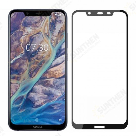 9H Anti-Explosion Full Cover Full Gule Tempered Glass Screen Protector for NOKIA X7 / NOKIA 8.1