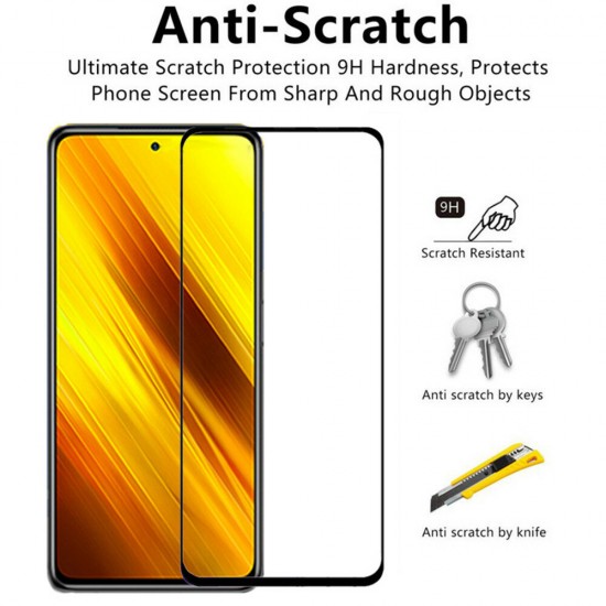 For POCO X3 NFC / for POCO X3 PRO Flim 1Pc/2Pcs/3Pcs/5Pcs 9H Anti-Explosion Anti-Fingerprint Full Coverage Full Glue Tempered Glass Screen Protector