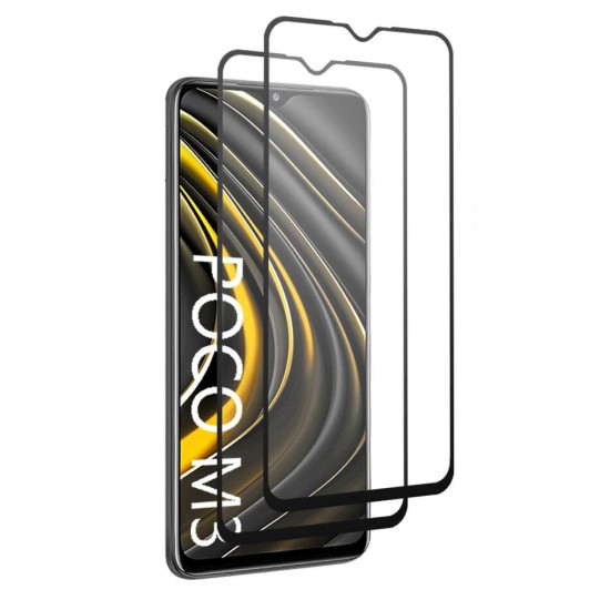 1/2/3/5Pcs for POCO M3 / Redmi 9T Film 9H Anti-Explosion Anti-Fingerprint Full Glue Full Coverage Tempered Glass Screen Protector