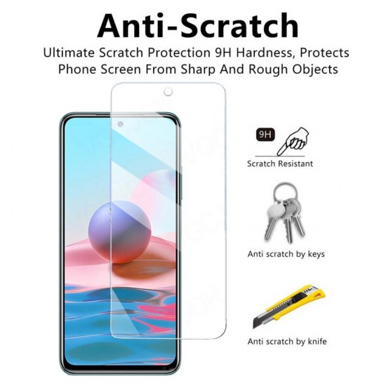 1/2/3/5Pcs for POCO M3 Pro 5G NFC Global Version/ Xiaomi Redmi Note 10 5G Front Film 9H Anti-Explosion Anti-Fingerprint Full Glue Full Coverage Protector