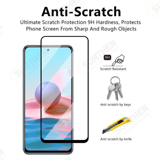 1/2/3/5Pcs for Xiaomi Redmi Note 10 Pro/ Redmi Note 10 Pro Max Screen Protector 9H Anti-Explosion Anti-Fingerprint Full Glue Full Coverage Tempered Glass Screen Protector