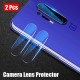 2PCS Anti-scratch HD Clear Soft Tempered Glass Phone Camera Lens Protector for OnePlus 8 Pro