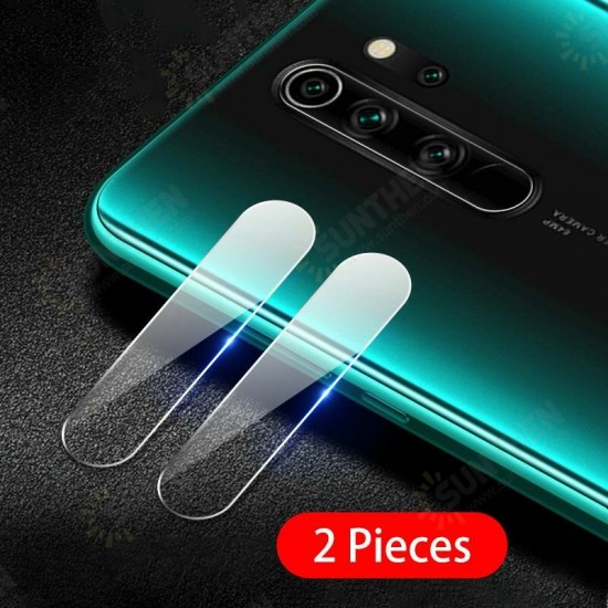 2PCS Anti-scratch HD Clear Tempered Glass Phone Camera Lens Protector for Xiaomi Redmi Note 8 Pro Non-original