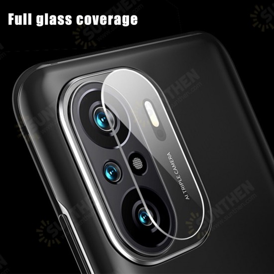 2Pcs for POCO F3 Global Version Camera Film HD Clear Ultra-Thin Anti-Scratch Soft Tempered Glass Phone Lens Protector