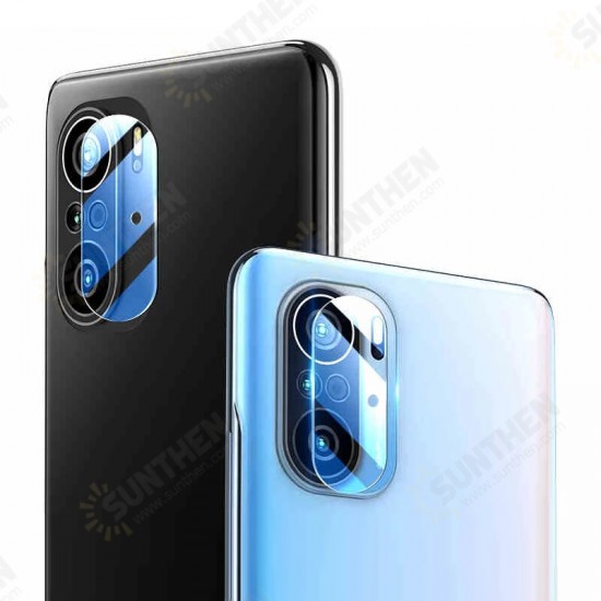 2Pcs for POCO F3 Global Version Camera Film HD Clear Ultra-Thin Anti-Scratch Soft Tempered Glass Phone Lens Protector