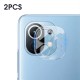 2Pcs for Xiaomi Mi 11 Camera Film HD Clear Ultra-Thin Anti-Scratch Soft Tempered Glass Phone Lens Protector Non-Original