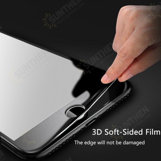 3D Soft Edge Carbon Fiber Tempered Glass Screen Protector For iPhone 7