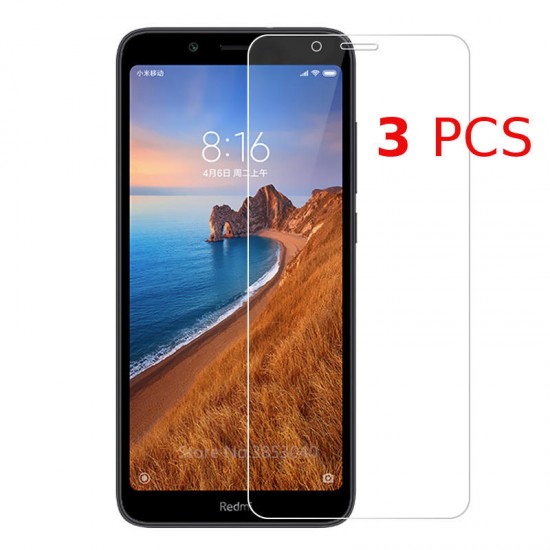 3PCS Anti-explosion HD Clear Tempered Glass Screen Protector for Xiaomi Redmi 7A Non-original