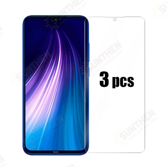 3pcs 9H Anti-explosion Anti-scratch Tempered Glass Screen Protector for Xiaomi Redmi Note 8 2021 Non-original