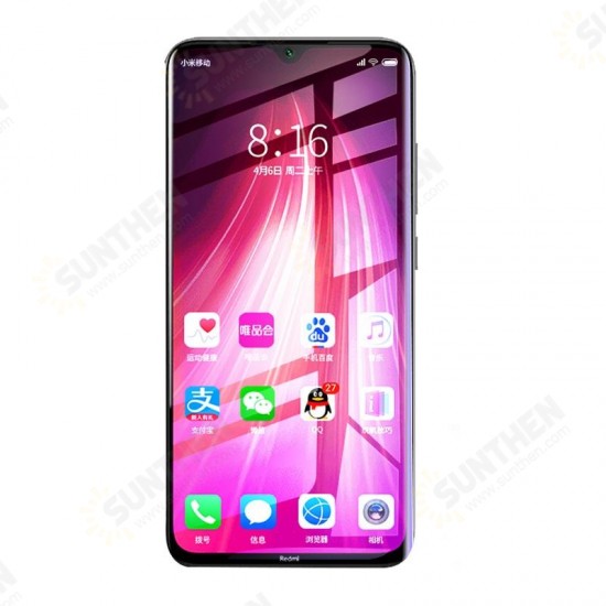 5D Curved 9H Anti-explosion Full Coverage Tempered Glass Screen Protector for Xiaomi Redmi Note 8 2021 Non-original