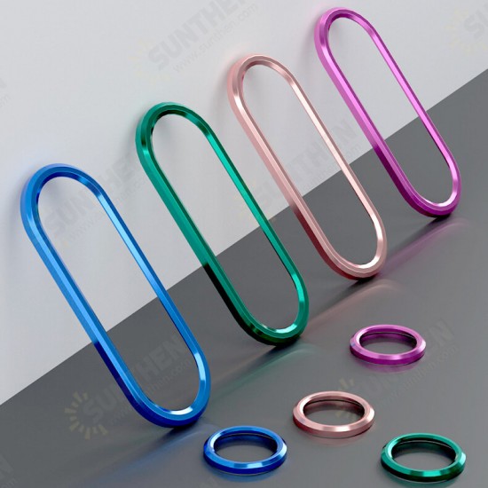 Anti-scratch Aluminum Metal Circle Ring Rear Phone Lens Protector for Xiaomi Mi 10 Pro Non-original