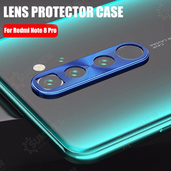 Anti-scratch Metal Circle Ring Phone Camera Lens Protector for Xiaomi Redmi Note 8 Pro Non-original