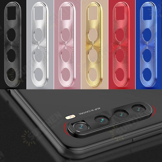 Anti-scratch Metal Circle Ring Phone Camera Lens Protector for Xiaomi Redmi Note 8T Non-original