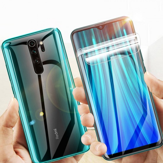 HD Full Cover Hydrogel TPU Film Anti-Scratch Soft Front + Rear Screen Protector for Xiaomi Redmi Note 8 Pro Non-original