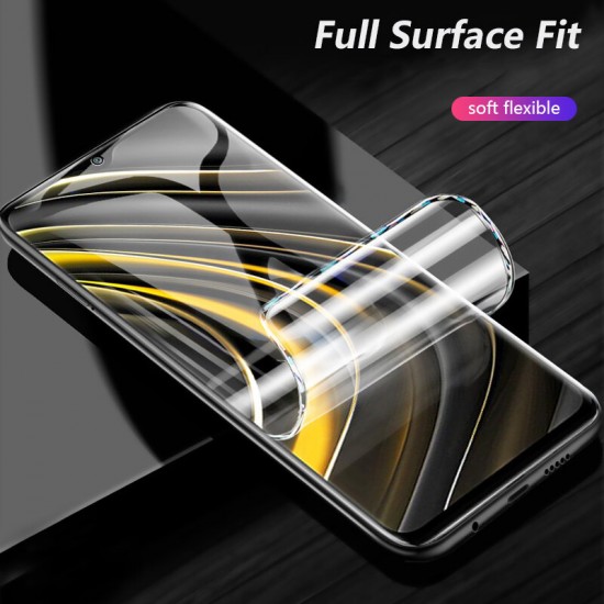 For POCO M3 Film HD Automatic-Repair Anti-Scratch Full Coverage Front / Back Soft Hydrogel Film Screen Protector