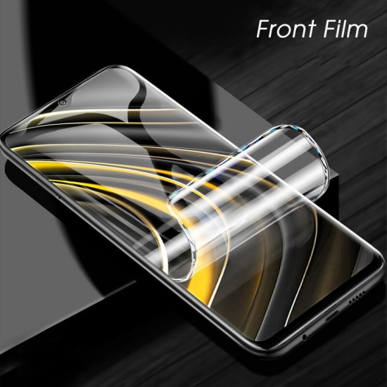 For POCO M3 Film HD Automatic-Repair Anti-Scratch Full Coverage Front / Back Soft Hydrogel Film Screen Protector