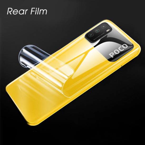 For POCO M3 Film HD Automatic-Repair Anti-Scratch Full Coverage Front / Back Soft Hydrogel Film Screen Protector