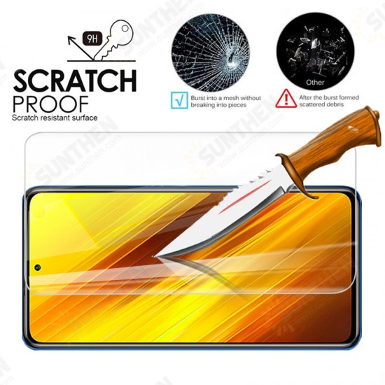 For POCO X3 Pro / POCO X3 NFC Flim 1/2/3/5PCS HD Clear 9H Anti-Explosion Anti-Scratch Tempered Glass Screen Protector