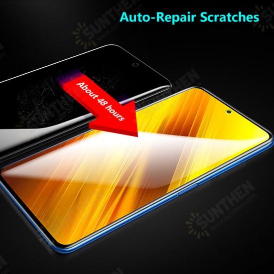 For POCO X3 Pro / POCO X3 NFC Flim HD Automatic-Repair Anti-Scratch Full Coverage Front / Back Soft Hydrogel Film Screen Protector Non-Original