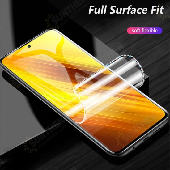 For POCO X3 Pro / POCO X3 NFC Flim HD Automatic-Repair Anti-Scratch Full Coverage Front / Back Soft Hydrogel Film Screen Protector Non-Original