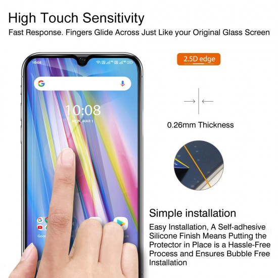 For A11 Front Film 9H Anti-Explosion Anti-Fingerprint Full Glue Full Coverage Tempered Glass Screen Protector