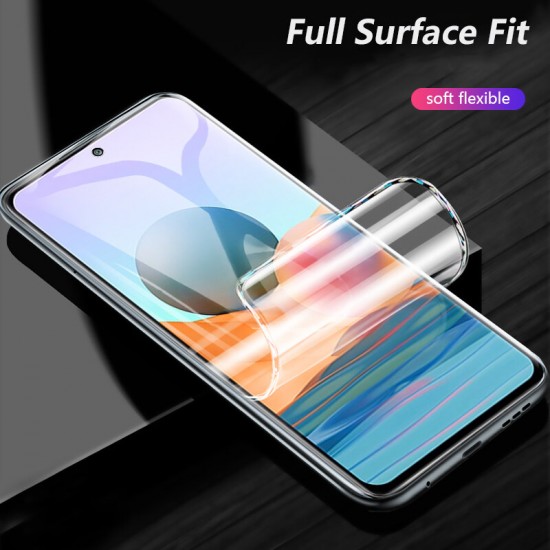 For Xiaomi Redmi Note 10 Accessories Set 2Pcs HD Automatic-Repair Soft Hydrogel Film Screen Protector + 2Pcs HD Clear Phone Lens Protector Non-Original