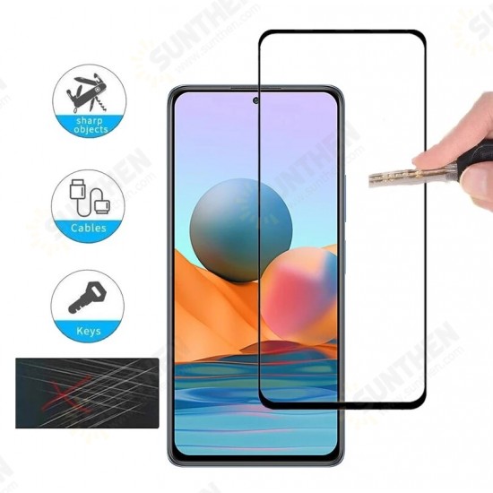 Accessories Set 9H Anti-Explosion Full Glue Full Coverage Tempered Glass Screen Protector + 2Pcs HD Clear Ultra-Thin Phone Lens Protector