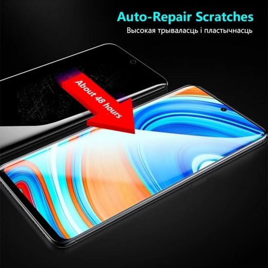 For Xiaomi Redmi Note 9S / Redmi Note 9 Pro Film HD Automatic-Repair Anti-Scratch Full Coverage Front / Back Soft Hydrogel Film Screen Protector Non-Original