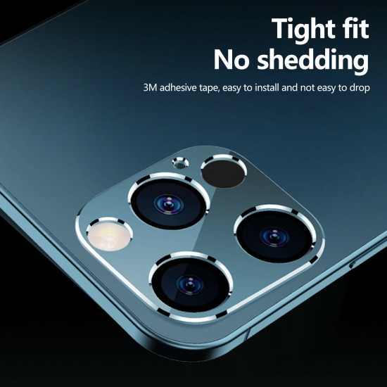 For iPhone 12 Pro / 12 Mini / 12 / 12 Pro Max Rear Phone Lens Protector Anti-Scratch Aluminum Alloy Metal Camera Circle Ring