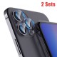 For iPhone 12 Pro Max / 12 Mini / 12 / 12 Pro Lens Protector 2 Sets HD Clear Ultra-Thin Anti-Scratch Soft Tempered Glass Phone Camera Flim