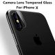 Arc Edge Back Cover Camera Lens Tempered Glass Protector Film for iPhone X