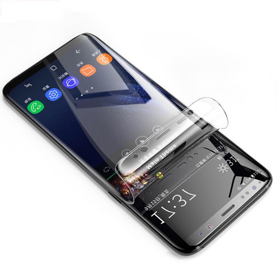 Curved Edge Clear Soft PET Phone Screen Protector for Samsung Galaxy S9