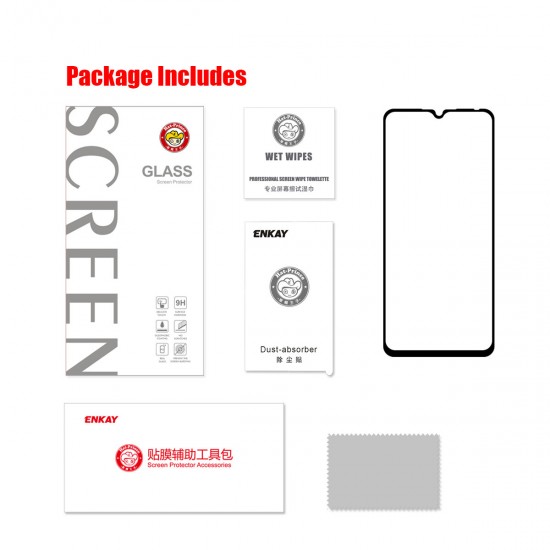 1/2/5/10 Pcs 9H Anti-Explosion Anti-Fingerprint Tempered Glass Full Glue Full Coverage Screen Protector for Xiaomi Redmi 9C / Redmi 9 / Redmi 9A Non-original