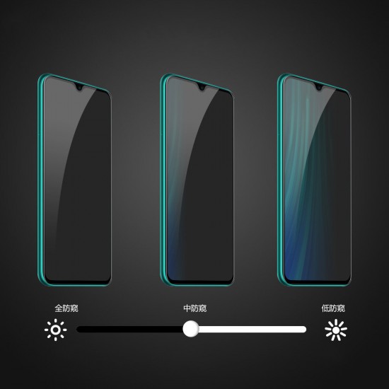 9H 6D Anti-explosion Anti-peeping Hot Blending Full Coverage Tempered Glass Screen Protector for Xiaomi Redmi Note 8 Pro Non-original