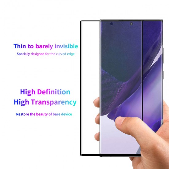 High Definition 3D Curved Edge Hot Blending Full Coverage Anti-Scratch Soft PET Screen Protector for Samsung Galaxy Note 20 Ultra / Galaxy Note20 Ultra 5G