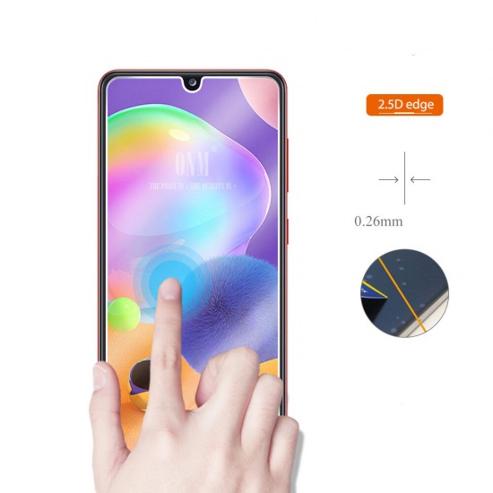 9H Full Glue Anti-Explosion Ultra-Thin 2.5 Arc Edge Tempered Glass Screen Protector for Samsung Galaxy A31