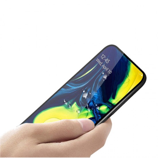 Anti-Explosion Full Glue 2.5D Curved Edge Tempered Glass Screen Protector for Samsung Galaxy A80 2019