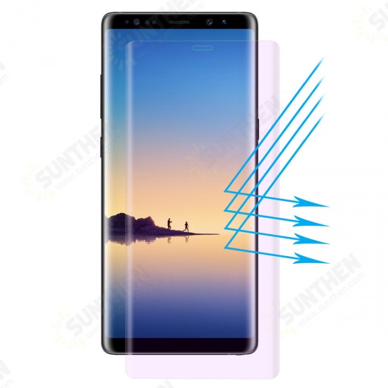 Clear Tempered Glass Screen Protector For Samsung Galaxy Note 8 3D Curved Edge Anti Blue Light