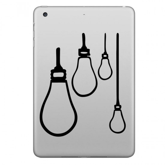Quadruple Lamps Decorative Decal Removable Bubble Free Sticker For iPad 7.9 Inch