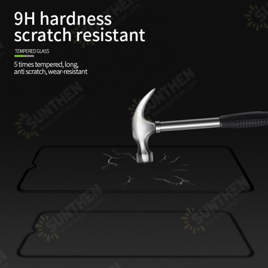 3D Curved Edge 9H Anti-Explosion Anti-Blue Ray Full Coverage Tempered Glass Screen Protector for Xiaomi Redmi 10X 5G Non-original