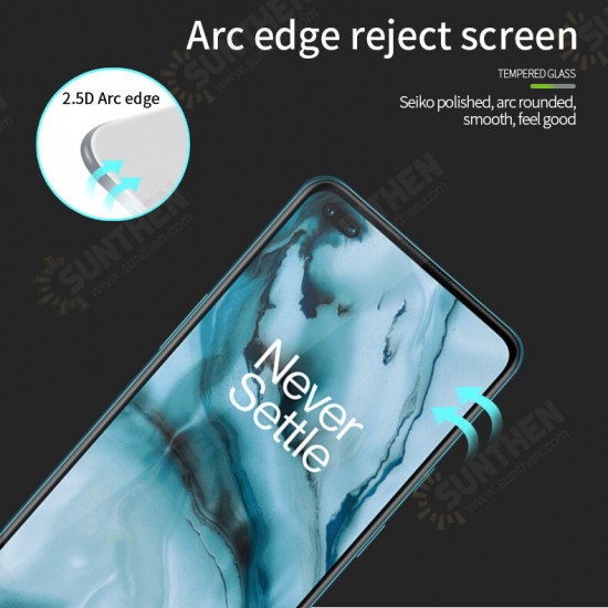 Diamond 9H Anti-Explosion Anti-Fingerprint Full Coverage Tempered Glass Screen Protector for OnePlus Nord