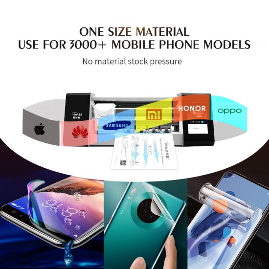 50PCS/ Set Intelligent Screen Protector Cutter DIY Consumables High Definition / Matte / Anti-Blue Light TPU Screen Protector Making Material