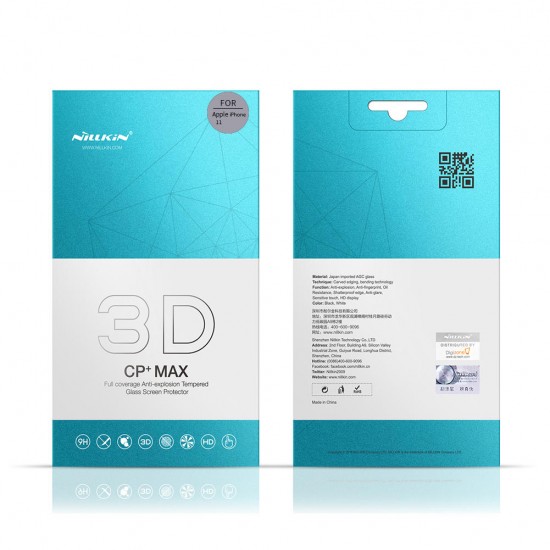 3D CP+Max 9H Anti-explosion Anti-glare Full Coverage Tempered Glass Screen Protector for iPhone 11 / iPhone XR 6.1 inch